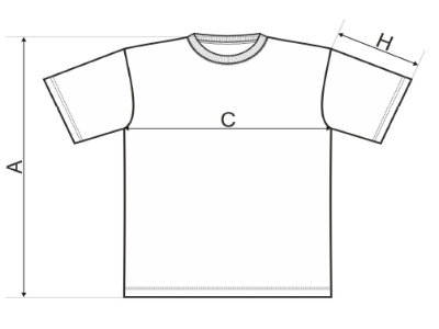 rozměry trička