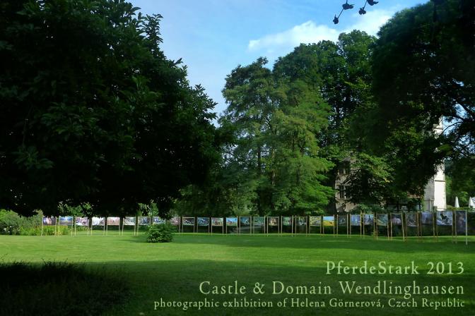 samostatná fotografická výstava v parku zámku Wendlinghousen