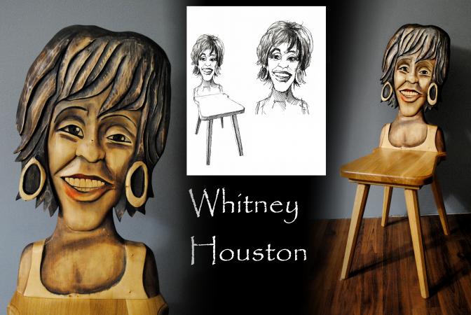 Whitney House, Dlabal Pavel, Vyřezávaná Karikaturní židle
